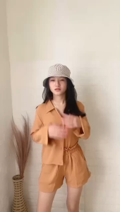 Celana Hotpants Murah & Premium: Sakura Glory Seyla Crinkle Airflow Allsize