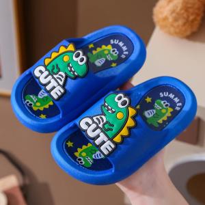 MONLEYTA | Antibacterial Non-Slip Boys Slippers Cute Cartoon Design Home Shoes Breathable Summer Indoor Slippers For Middle And Large Children