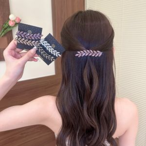 Sweet Side Bangs Diamond Wheat Spike Hair Clip Duckbill Hair Clamp Hair Accessories Fresh out New Korean Style Fresh Produce