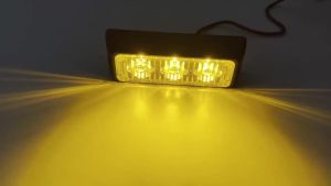 3 LED Emergency Strobe Lights Beacon for Car Truck Hazard Warning Light Surface Mount Vehicle Caution Flashing Light Bar 12V/24V