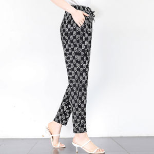Spring Autumn New plus Size Mommy Clothes Thin Elastic High Waist Harlan Pants Middle Aged And Elderly Casual Pants Slimming