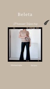 กระเป๋าสะพาย Beleta สีดำ Premium Microfiber ถือสะพายได้ถึง 5 แบบ สุดคุ้ม ทำงาน ทางการ ออฟฟิศ ราคา 350 ฿