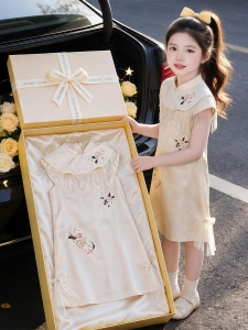 ZIRUIBABA | Childrens Summer Cheongsam Dress New Chinese Style