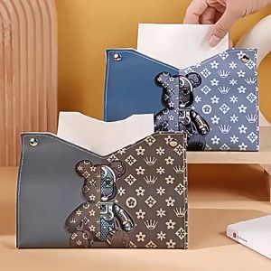 Kotak Tempat Tisu Kulit Estetik Mewah Nordik Dekorasi Rumah / Hiasan Pajangan Tissue Cover Tempat Tisu Tissue Dekorasi Rumah / Tempat Penyimpanan Tissue Lucu Elegan Dekorasi Kotak - Tempat Tissue Kotak Tisu Meja Tissue Box Bahan Kulit