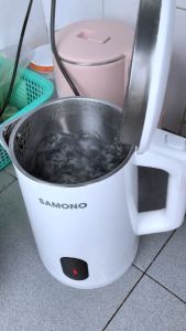 (BH 1 Năm)Samono Ấm siêu tốc thông minh 1.8L 1500W bình đun nước nhanh với inox304 cao cấp 2 lớp chống nhiệt dễ vệ sinh và chống bỏng chống trượt SW-EKW18