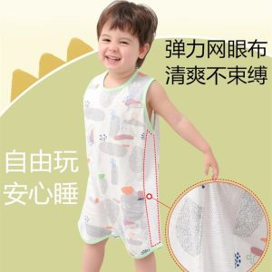 Baby Summer Thin Cotton Sleep Bag Child Anti-Kick Blanket Sleeping Belly Protector Vest Style Baby Products for 0-36 Months