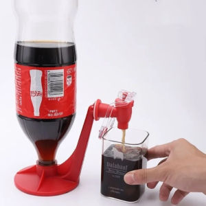 Fashion Drink Dispenser Coke Soda Bottle Inverted Carbonated Beverage Drinking Water Dispense Machine Home Party Bar