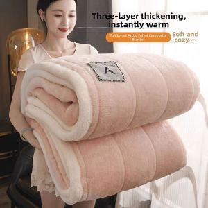 Thick Warm Double-Sided Flannel Quilt