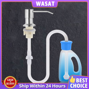 Stainless Steel Kitchen Sink Soap Dispenser Pump with Extension Silicone Tube Kit 1.2M Sink Drip Built-In 304 Stainless Steel For Kitchen