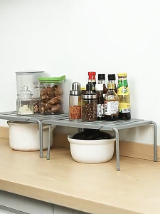 【Daily Suki Store】Retractable Under Sink Organizer 2-Tier Slide Out Kitchen Cabinet Shelf Rack Space Saver Storage for Kitchen & Bathroom Kitchen storage rack