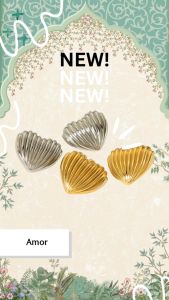 LILY & CANARY : AMOR Studs ต่างหู หัวใจ