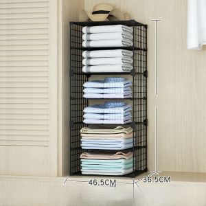 Kệ Để Quần Áo Nhiều Lớp Tách Ngăn Tủ Quần Áo Khoét Lỗ Bên Trong Kệ Để Đồ Dùng Nội Thất Phòng Ký Túc Xá Thiết Bị Lưu Trữ Quần Áo