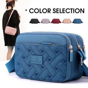 Classic 2024 Versatile Nylon Oxford Cloth Zipper Shoulder Crossbody Bag for Middle-Aged And Elderly Mothers Womens Handbag