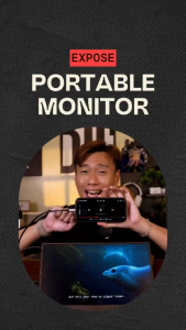 EXPOSE Portable Gaming Monitor 16.1 Inches 144Hz IPS HDR Gaming Office Mobile Laptop Extended Secondary External Screen for Laptop PhonePC MacPS3/4/5 Xbox