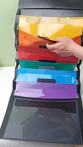 Long/A4 Folder File Organizer Folder Wall-mounted Rainbow Department Classification Office Folder