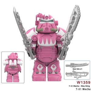 Đồ Chơi Nhân Vật Lắp Ráp T51 Mech Cá Mập Patriot Armor Kỵ Binh