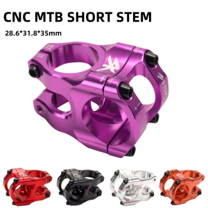 MTB Bike Stem 31.8 35mm Mountain Bike Power Stem CNC 0 Degree Handlebar Short Stem for MTB BMX Road Bicycle Cycling Accessories