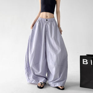 MUYUZI | Flared High Waisted Loose Trousers Black