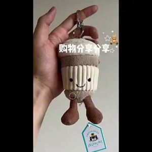Jellycat Croissant Bag Ornaments Croissant Bread Pendant Keychain Plush Doll Bag Car Ornaments Girls