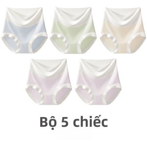 Quần lót nữ MiiOW bằng cotton cạp cao kháng khuẩn thoáng khí không đường may