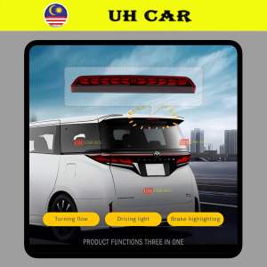 Toyota Alphard Vellfire AH40 2025 2026 Spoiler Third Brake Light Dynamic Led Lamp With Running Signal