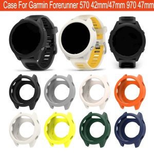 Coverage Protector Case For Garmin Forerunner 570 42mm/47mm 970 47mm SmartWatch Soft Cover Protective Case Screen Accessories