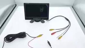 Universal Car Rear view Camera with 7 inch Monitor 12-24v for Truck HD Screen LED Night Vision Waterproof Paking Bus Security