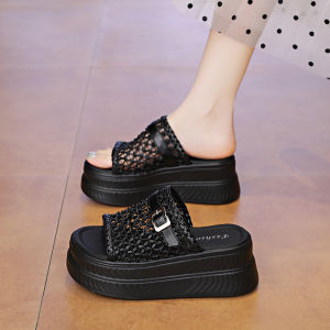 DINGMUYI | Elevated Chunky Sandals Slippers 8cm Thick