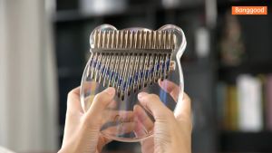 COD KIRIM CEPAT Cega Kalimba Thumb Piano Musical Toys Acrylic 17 Key Note / Kalimba alat musik 17 keys mini kayu bening murah lengkap / Kalimba acrcyic 17 keys aesthetic