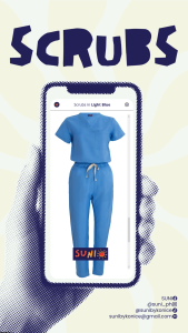 SUNI - Durable Plain Color V-neck Scrubs Suit with Functional Pockets for Women & Men