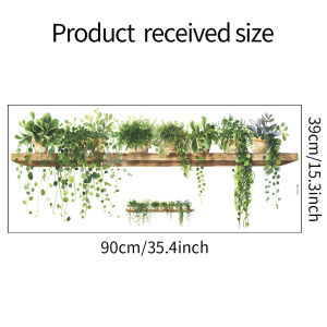 Decorative Wall Stickers 3D Self Adhesive Bedroom Wall Decals Moisture Proof Waterproof PVC Plant Floral Pattern Home Decor