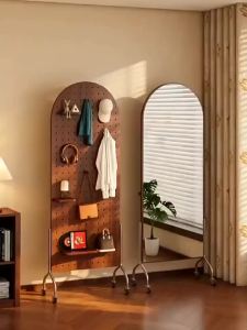Gương Chiều Dài Di Động Có Giá Treo Quần Áo