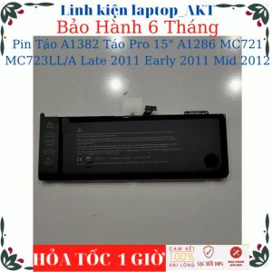 Pin Táo A1382 dùng cho laptop Táo Pro 15" A1286 MC721 MC723LL/A Late 2011 Early 2011 Mid 2012