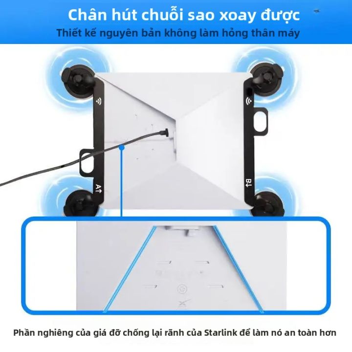 Bộ Giá Đỡ Hút Chân Không Starlink Mini Cho Cửa Sổ Trời Và Cửa Sổ, Hỗ ...