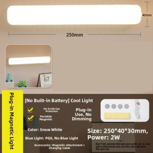 Eyesafe Study Desk Lamp Long Strip Cool Charging University Dormitory Student Magnet Lamp Reading Light Writing Lamp