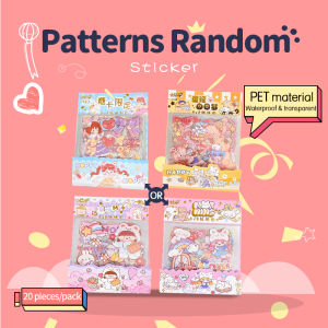 100 Pieces Korea Kawaii Stickers Gift Box Cute Anime Girl Stickers PET Waterproof Decorative Stickers Cell Phone Case Stationery Scrapbook Album DIY