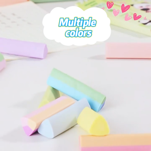 Colored Rubber Eraser 4B Pencil Eraser Professional Art Eraser for Painting School Office Supplies 5Pcs/Set