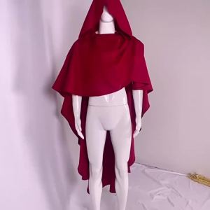 Minthson Medieval Renaissance Cloak Vintage Cape R Knight Witches Cloak Cosplay Warror Hood Capelet Costume S-3XL