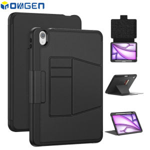 Inovagen cho pad không khí m2 Pro 11 Pro 13 M4 2024 Vỏ máy tính bảng đứng với đồ đựng thẻ rãnh để bút có thể điều chỉnh góc độ chống sốc dùng trong quân sự bền Pad Bìa