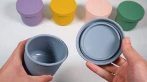 BabyBeeBoo Silicone Baby Silicone Food Container Storage Box Kotak MPASI Bayi 25 0ml