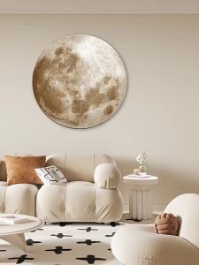 Planet Luxury Simple Round Glowing Decorative Painting