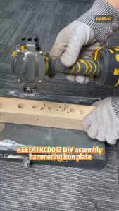 KEELAT KCD012 80Nm Cordless Brushless Smart Anti-Twist Electric Impact Drill With Knock Back Cover Can Drill Wall & Drill Cement &Drill Wood