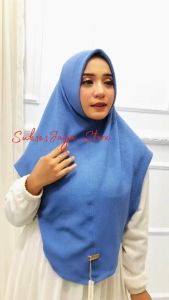 Jilbab instan KNIT SNOW /BERGO KNIT /Hijab bergo instan Snow L Kerudung Jersey Knit