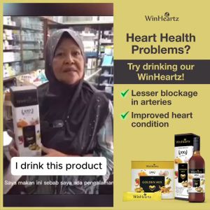 WinHeartz Golden Mix ( 6 boxes x 25 sticks ) 西洋参姜蒜柠檬汁 American Ginseng Ginger Garlic Lemon Juice