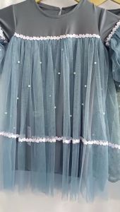 Gamis Anak Aisy Set Hijab DENIM SERIES usia 0-12 thn