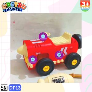 IST Mainan Mobil Retro Engineer Bongkar Pasang DP13