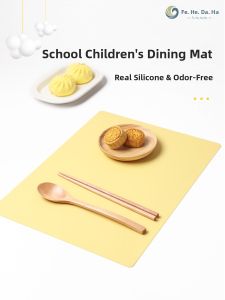 FENGHEDAHAI | Food-Grade Waterproof Heat-Resistant Silicone Meal Mat for Students