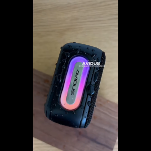 AVIDUS X09 AI Smart Bluetooth Speaker - AI Real-Time Audio Optimization 1500mAh With RGB Music Light 10W Bass IPX6 Waterproof TWS Portable Wireless Speaker for All Scenarios