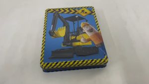 Trucks & Diggers Happy Tin Book Gift Set For Kids With Stickers Colouring Pencils & Poster