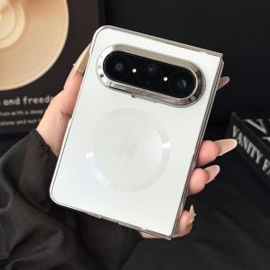szhaiyu | Luxury Plating AG Matte Magnetic Phone Case For Samsung Galaxy Z Fold 8 Ultra 8 7 6 5 4 3 Protector Wireless Charge Back Cover